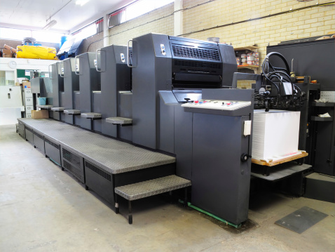 Máquina de impresión offset, ejemplo de material desarrollado por TERVEZE